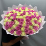 101 белая и розовая роза