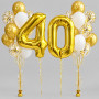 Шар-цифра «40» с гелием